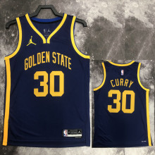 22-23 WARRIORS CURRY #30 Royal blue Top Quality Hot Pressing NBA Jersey (Trapeze Edition)