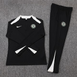 25-26 CHE Black Half Pull Tracksuit (半拉链)