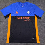 26-27 INT Blue Black Yellow Special Edition Fans Soccer Jersey