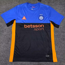 26-27 INT Blue Black Yellow Special Edition Fans Soccer Jersey