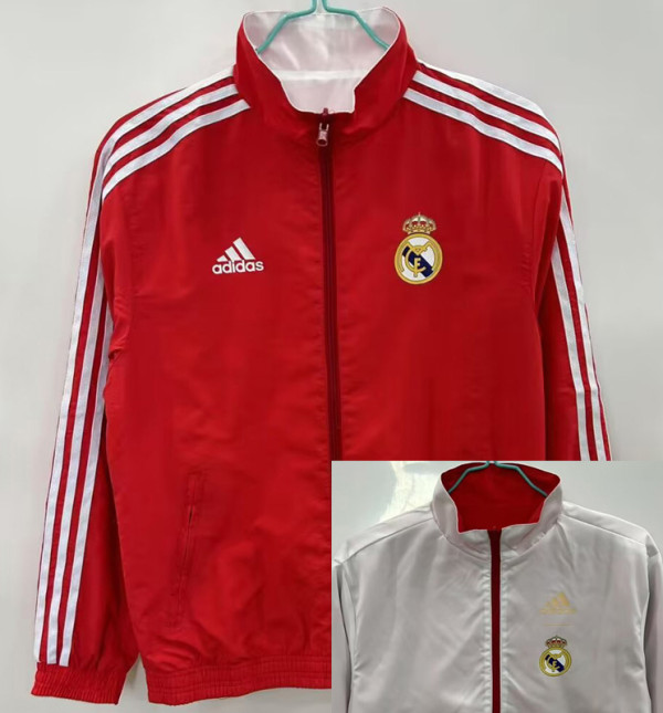 25-26 RMA Red & White Double Sided Windbreaker (双面风衣)