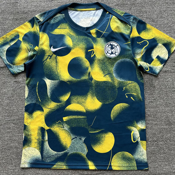24-25 Club America Green Yellow Training shirts