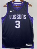 2017-18 SUNS PAUL #3 Royal Blue City Edition Top Quality Hot Pressing NBA Jersey