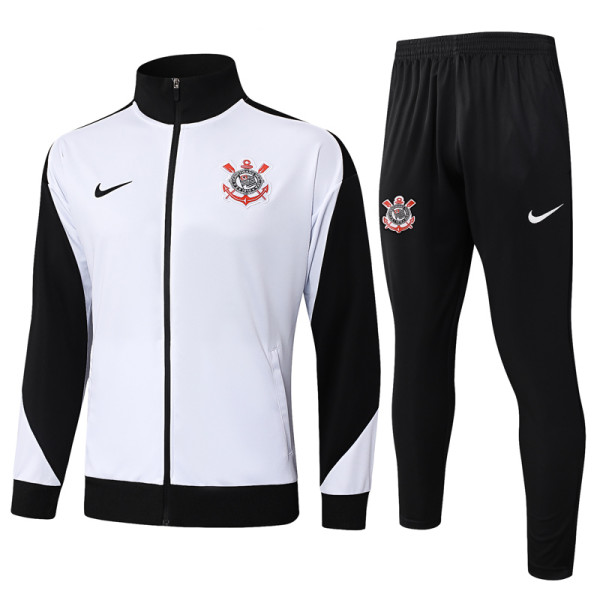 25-26 Corinthians White Jacket Tracksuit #A2509