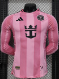 25-26 Inter Miami Home Long Sleeve Player Version Soccer Jersey (长袖球员)