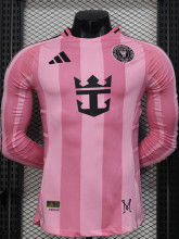 25-26 Inter Miami Home Long Sleeve Player Version Soccer Jersey (长袖球员)