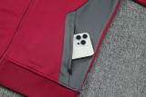 25-26 Man City Red Jacket Tracksuit