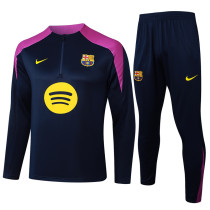 25-26 BAR Royal blue Half Pull Tracksuit #B2502(半拉链)