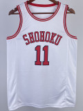2023 SHOHOKU RUKAWA #11 White Top Quality Hot Pressing NBA Jersey