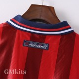 1998 England Away Retro Long Sleeve Soccer Jersey (长袖)