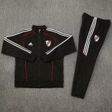 25-26 River Plate Black Jacket Tracksuit