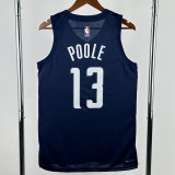 24-25 Wizards POOLE #13 Royal blue Top Quality Hot Pressing NBA Jersey (Trapeze Edition)飞人版