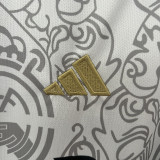 23-24 RMA White Special Edition Fans Soccer Jersey *队徽花纹