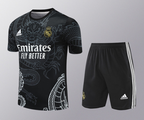 24-25 RMA Black Training Short Suit #龙