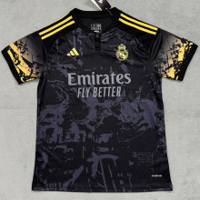24-25 RMA Black Special Edition Fans Training shirts (黄袖前灰)