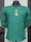 25-26 Mexico Special Edition Green Long Sleeve Player Version Soccer Jersey (长袖球员)