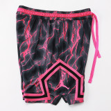 C2440 Jordan Grey Red Casual Short Pants