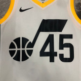 22-23 JAZZ MITCHELL #45 White Top Quality Hot Pressing NBA Jersey