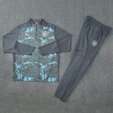 25-26 Man City Dark gray Half Pull Tracksuit (半拉链)