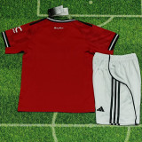 25-26 Man Utd Home Kids Soccer Jersey