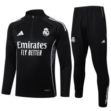 25-26 RMA Black Half Pull Tracksuit #B2501(半拉链)