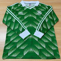 1990 Germany Away Long Sleeve Retro Soccer Jersey (长袖)