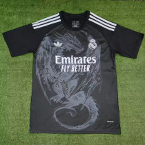 24-25 RMA Black Special Edition Training Shirts (三叶草白标)