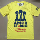 24-25 Club America Yellow Champion Training shirts (背后没图案)