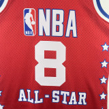 ALL-STAR BRYANT #8 Red Top Quality Hot Pressing NBA Jersey