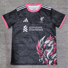 25-26 LIV Black Special Edition Fans Training shirts (粉袖边)