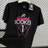 T165 SUNS BOOKER #1 Black High Quality Casual T-Shirt