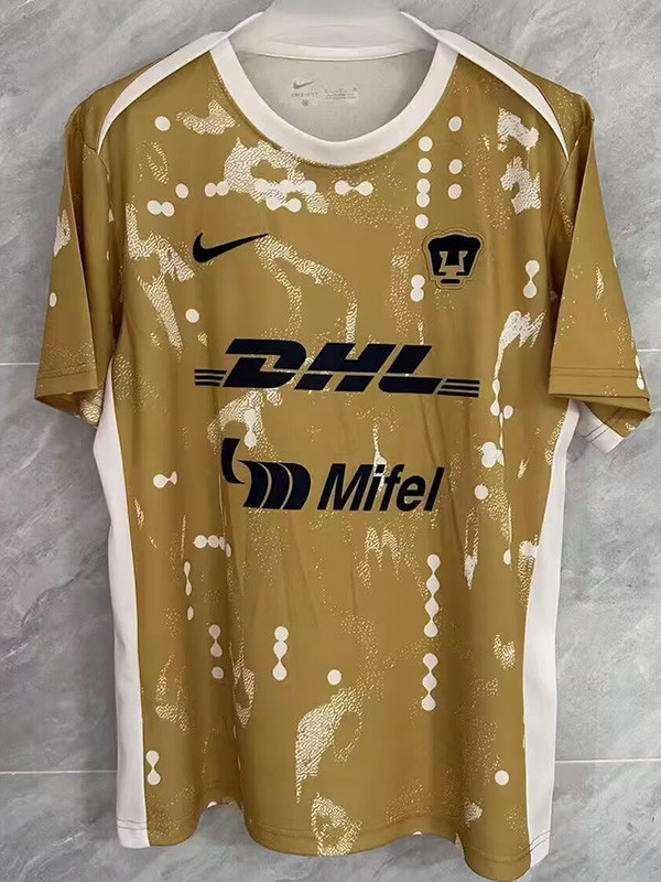 25-26 Pumas UNAM Yellow Training Shirts