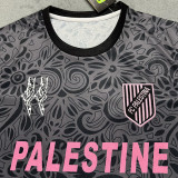 25-26 Palestina FC Grey Black Training shirts (英文广告)