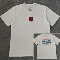 25-26 BAR White High Quality Casual T-Shirt #圆领红标