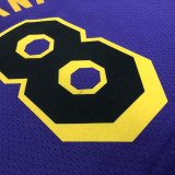 22-23 LAKERS BRYANT #8 Purple Top Quality Hot Pressing NBA Jersey (Trapeze Edition)