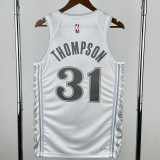 24-25 Dallas Mavericks THOMPSON #31 White City Edition Top Quality Hot Pressing NBA Jersey