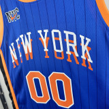 23-24 KNICKS CLARKSON #00 Blue City Edition Top Quality Hot Pressing NBA Jersey