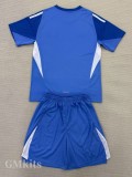 25-26 Man Utd Blue GoalKeeper Kids Soccer Jersey