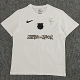 25-26 BAR White High Quality Casual T-Shirt #圆领黑标