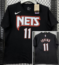 T201 Nets IRVING #11 Black High Quality Casual T-Shirt