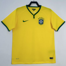 2014 Brazil Home Retro Soccer Jersey