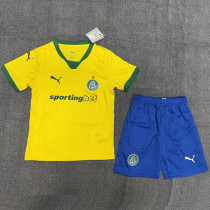 25-26 Palmeiras Third Yellow Kids Soccer Jersey