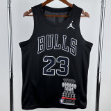 BULLS JORDAN #23 Black Glory Edition Top Quality Hot Pressing NBA Jersey 荣耀版