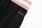 A2501 Jordan Black Pink Casual Short Pants #黑粉色