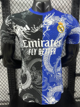 25-26 RMA  Black Blue Special Edition Player Version Training Shirts (龙纹)