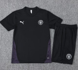 25-26 Man City Black Training Short Suit #D25206