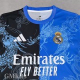 25-26 RMA Blue Black Special Edition Fans Training Shirts (龙纹)