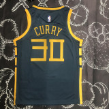 2018 WARRIORS CURRY #30 Black Gray Top Quality Hot Pressing NBA Jersey