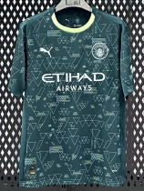 25-26 Man City Green Fans Soccer Jersey