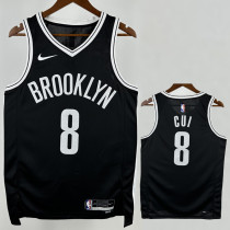 22-23 NETS CUI #8 Black Top Quality Hot Pressing NBA Jersey